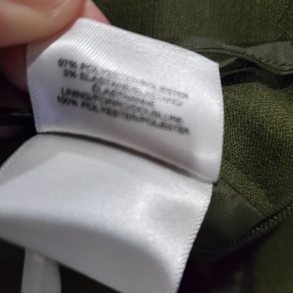 Black Label Evan Picone Skirt Womens Size 12 Green Pencil Career Neutral - Picture 10 of 10